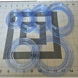 Creative Memories Oval & Circle Cutting System Plastic Lot of 7